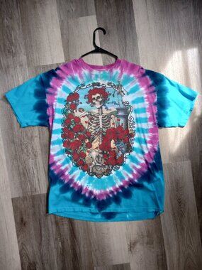 Greatful Dead Liquid Blue Tie Dye T-shirt